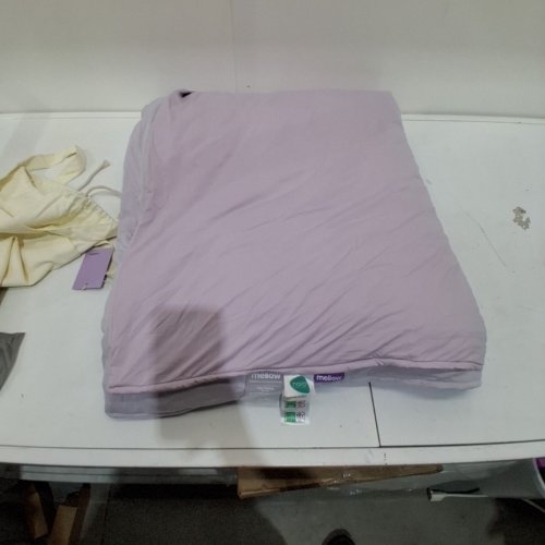 MELLOW CLOUDCOOL COOLING DUAL SIDED LIGHTWEIGHT COMFORTER - KING - PURPLE/GREY image 2