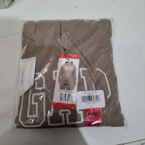 WOMENS GAP LOGO HOODED SWEATSHIRT - MEDIUM - TAUPE (STYLE: 2012780) image 2