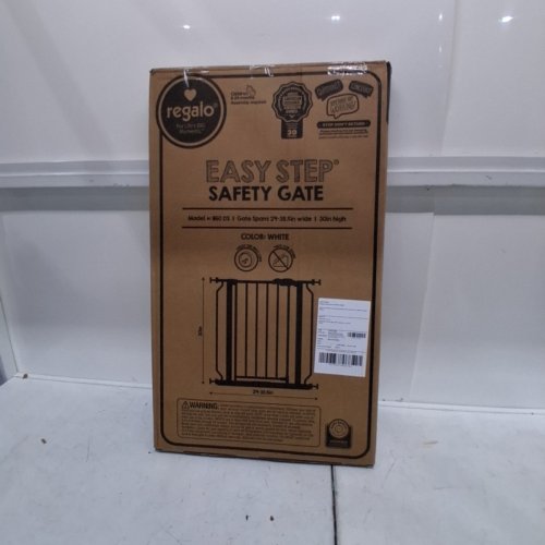 REGALO EASY STEP SAFETY GATE - 29"- 38.5" - WHITE - (MODEL- 1160-DS) image 3