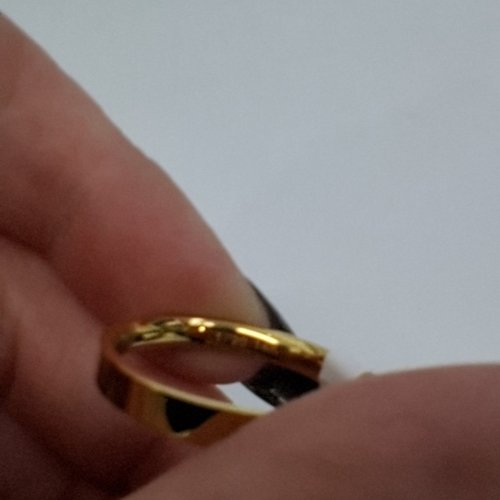 ADULTS NOKMIT FINE JEWELRY WEDDING BAND RING - SIZE 9 / 3 MM - 1/20 14 K GOLD (ITEM: X003F0010F) image 3