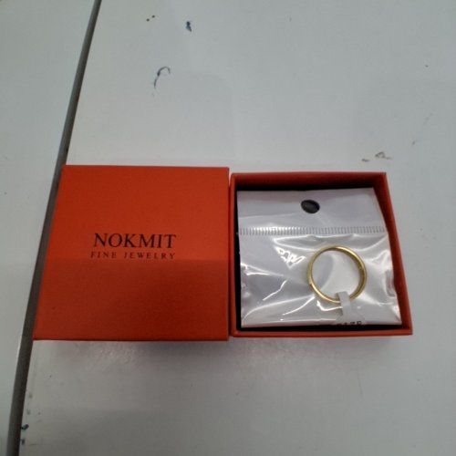 ADULTS NOKMIT FINE JEWELRY WEDDING BAND RING - SIZE 9 / 3 MM - 1/20 14 K GOLD (ITEM: X003F0010F) image 4