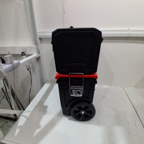 3PC CRAFTSMAN 3-IN-1 ROLLING TOOL BOX WITH WHEELS - 19" - RED/BLACK (MODEL: CMST18614) image 4
