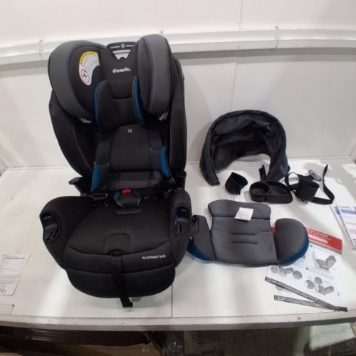 EVENFLO ALL4STAGES SLIM 4-IN-1 COVERTABLE CAR SEAT - BARKER GRAY (MODEL: CS400112525C) image 3