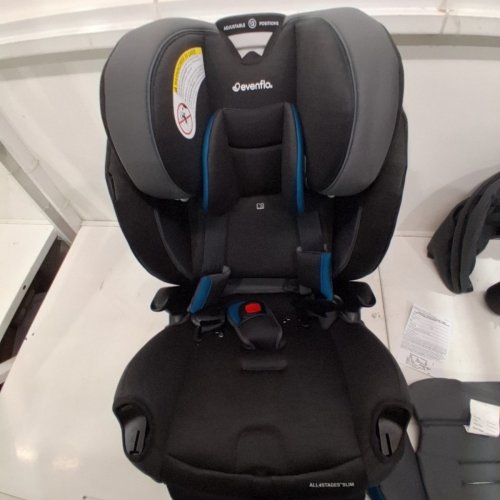 EVENFLO ALL4STAGES SLIM 4-IN-1 COVERTABLE CAR SEAT - BARKER GRAY (MODEL: CS400112525C) image 7