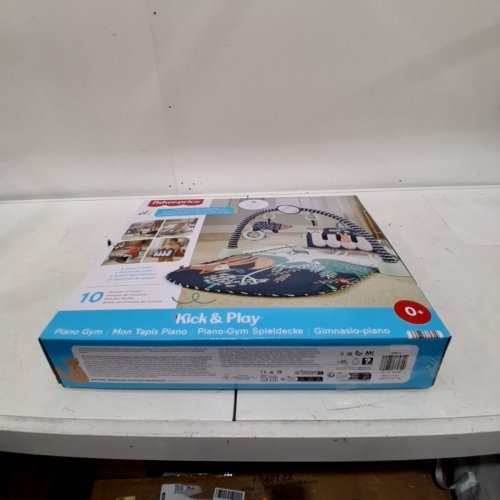 BABY FISHER-PRICE KICK AND PLAY PIANO GYM PLAYMAT - 4-9 MONTHS - NAVY FAWN (MODEL: HKX37) image 3