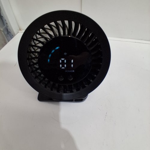 KIMMOO RECHARGEABLE MINI CLIP FAN - 6.9" - BLACK image 2