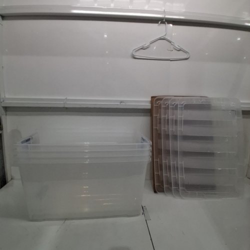 4PK IRIS STACK & PULL MULTI-PURPOSE STORAGE BINS/BOX - 72QT/EACH - CLEAR (MODEL: TB-62) image 2