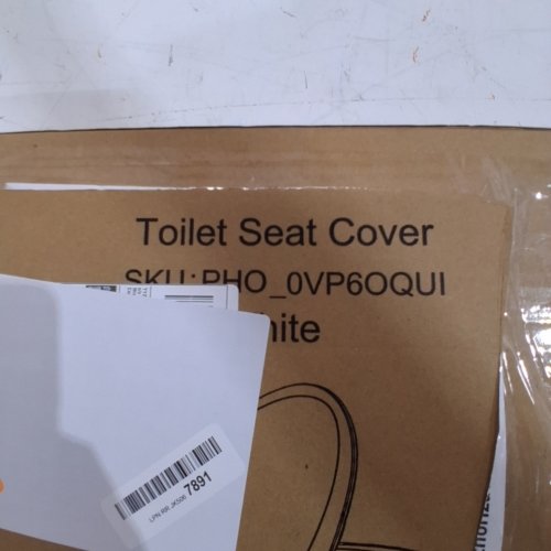 GARVEE SECURE LOCK DESIGN TOILET SEAT COVER ELONGATED WITH BUILT IN TODDLER SEAT - 16.45" - WHITE image 2