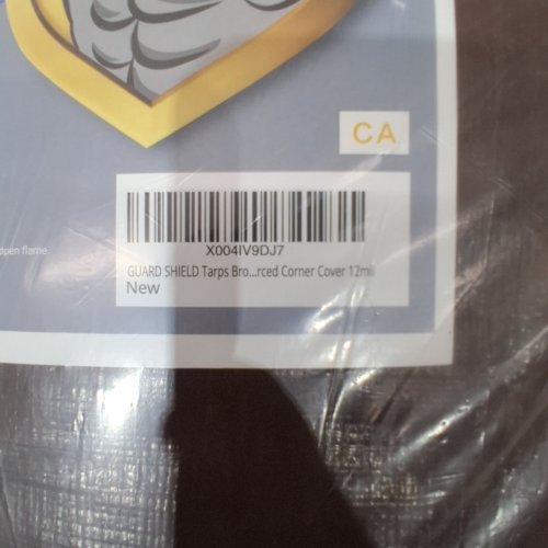 GUARD SHIELD ALL-PURPOSE HEAVY DUTY TARP - 20FT X 30FT - 20 MM - BROWN / GREEN image 2