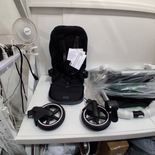 CYBEX GOLD GAZELLE S MODULAR STROLLER WITH SHOPPING BASKET - 50LB SEAT MAX LOAD - BLACK /SILVER (MODEL: 522004813) image 3