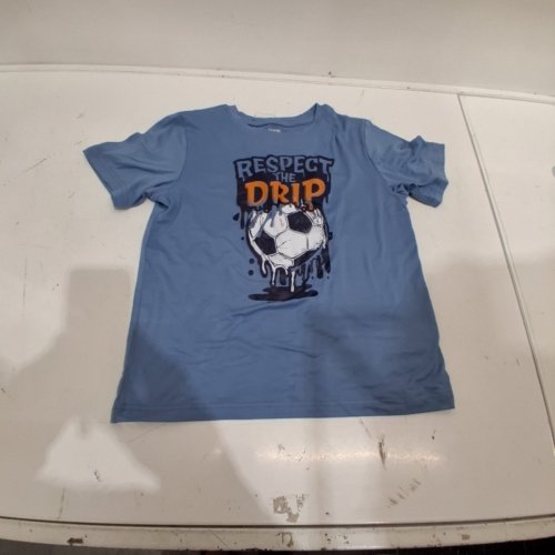 KIDS GEORGE FOOTBALL GRAPHIC T-SHIRT - L (10-12) - BLUE image 2