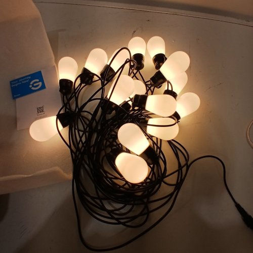 GOVEE S14 OUTDOOR RGBIC LED STRING LIGHTS WITH APP CONTROL - 48FT - BLACK (MODEL: H702A) image 2
