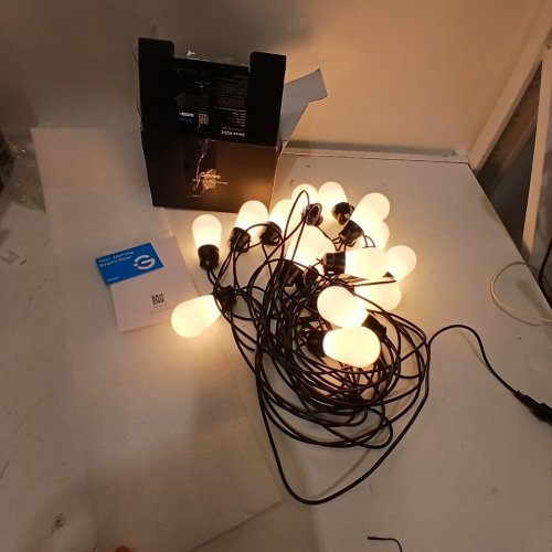 GOVEE S14 OUTDOOR RGBIC LED STRING LIGHTS WITH APP CONTROL - 48FT - BLACK (MODEL: H702A) image 3
