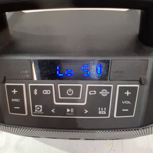 ION TAILGATER BOOM OUTDOOR PORTABLE BLUETOOTH SPEAKER WITH MIC IN & FM RADIO - 60W - BLACK/BLUE (MODEL: IPA162A) image 2