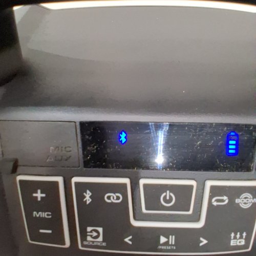 ION TAILGATER BOOM OUTDOOR PORTABLE BLUETOOTH SPEAKER WITH MIC IN & FM RADIO - 60W - BLACK/BLUE (MODEL: IPA162A) image 4