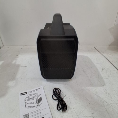 ION TAILGATER BOOM OUTDOOR PORTABLE BLUETOOTH SPEAKER WITH MIC IN & FM RADIO - 60W - BLACK/BLUE (MODEL: IPA162A) image 9