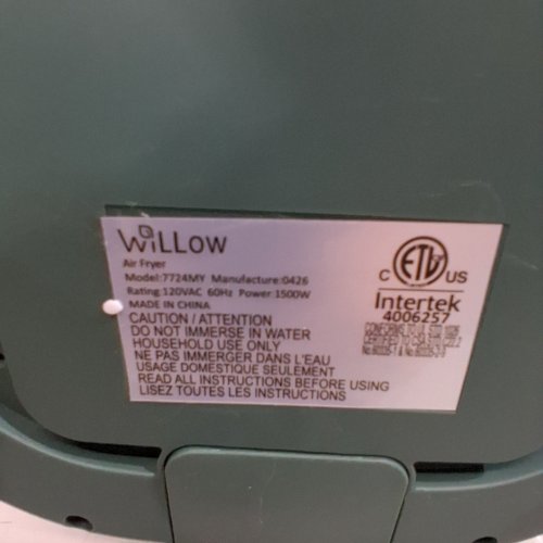 6-IN-1 WILLOW ECO SERIES AIR FRYER- 5 QUART - GREEN image 5