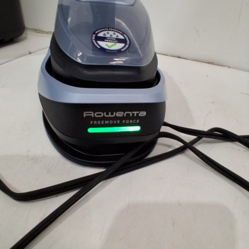 ROWENTA FREEMOVE CORDLESS IRON, PORTABLE STEAMER - 1600W - BLUE AND BLACK (ITEM: DE6730) image 2