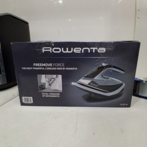 ROWENTA FREEMOVE CORDLESS IRON, PORTABLE STEAMER - 1600W - BLUE AND BLACK (ITEM: DE6730) image 5