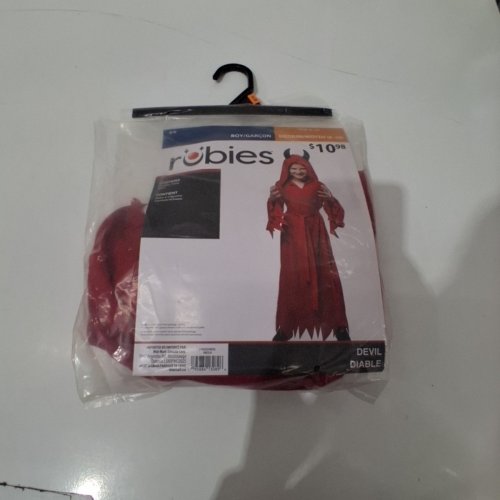 KID'S RUBIES DEVIL COSTUME - MEDIUM - RED (STYLE: DEVIL) image 2