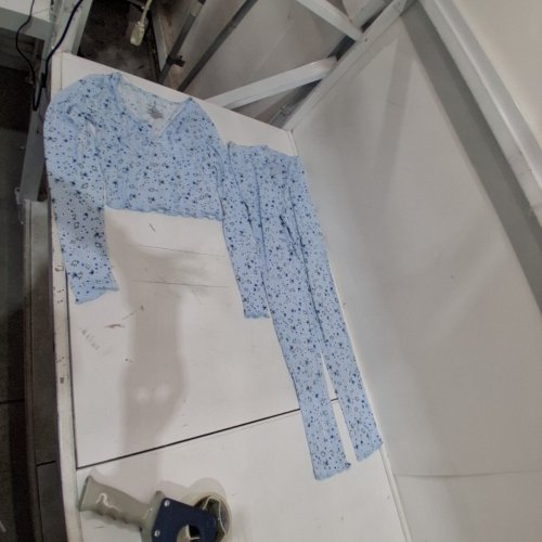 2PC NOBO FLORAL PAJAMA SET - SMALL - BLUE/FLORAL image 2