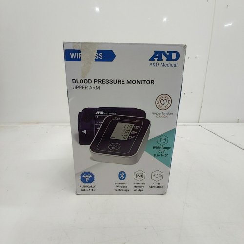 A&D MEDICAL LIFESOURCE BLOOD PRESSURE MONITOR - WITH BLUETOOTH, UPPER ARM CUFF (22-42 CM/8.6-16.5" RANGE), ONE-CLICK OPERATION (MODEL: UA-651CNBLE) image 3