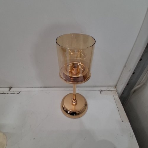 3PC CANDLE HOLDER SET - ASSORTED - GOLD image 2