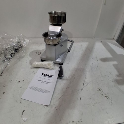 VEVOR HAMBURGER PATTY MACHINE - SILVER (MODEL: JKH100130150) image 2