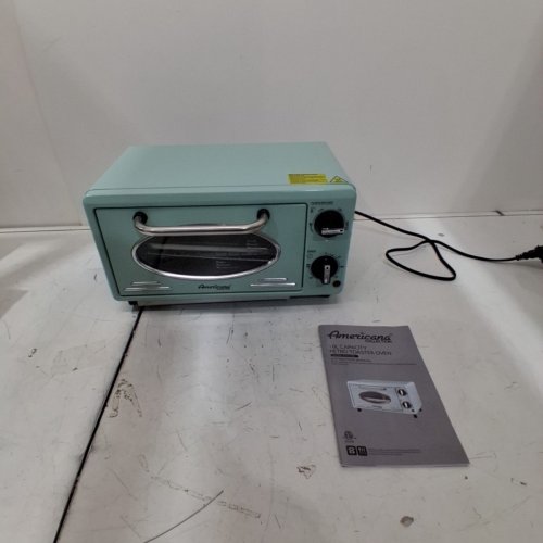 ELITE GOURMET AMERICANA COLLECTION RETRO STYLE TOASTER OVEN - 10L CAPACITY - MINT GREEN (MODEL: ETO147M) image 3