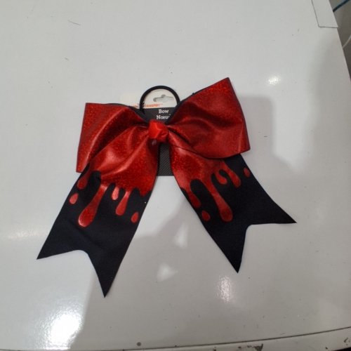 WAY TO CELEBRATE HALLOWEEN BLOODY BOW - RED AND BLACK image 3