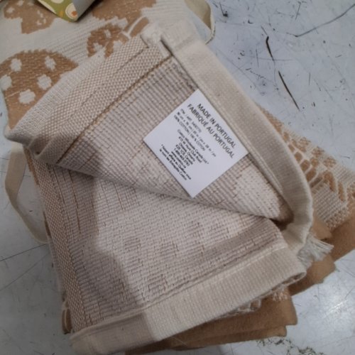6PK MADE IN PORTUGAL KITCHEN TOWELS - 20" X 28" - BIEGE/BROWN (MODEL: 3400770) image 2