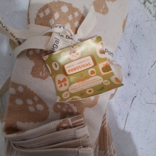 6PK MADE IN PORTUGAL KITCHEN TOWELS - 20" X 28" - BIEGE/BROWN (MODEL: 3400770) image 3