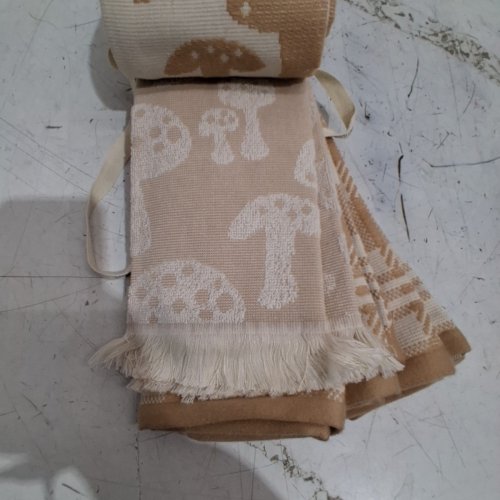 6PK MADE IN PORTUGAL KITCHEN TOWELS - 20" X 28" - BIEGE/BROWN (MODEL: 3400770) image 5