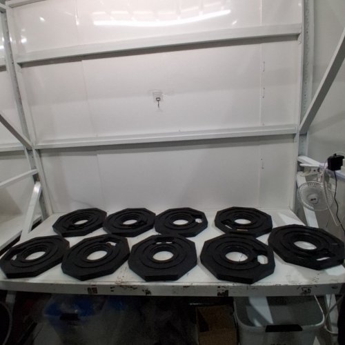 8PK TRAFFIC DELINEATOR POST BASES- 8LS - BLACK image 2