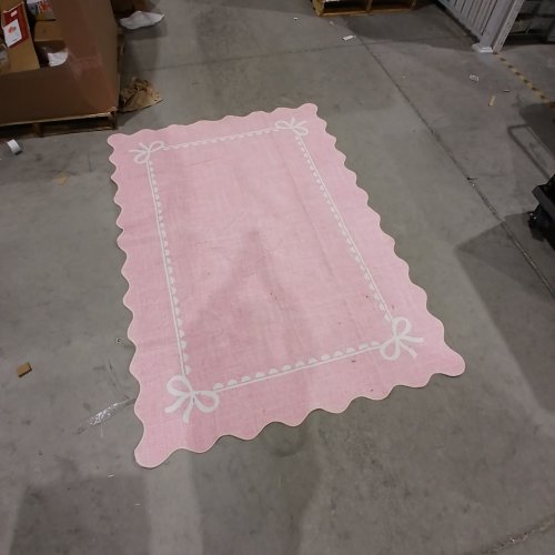 GARVEE SCALLOPED BOW RUG - 6.83FT X 5FT - PINK image 2