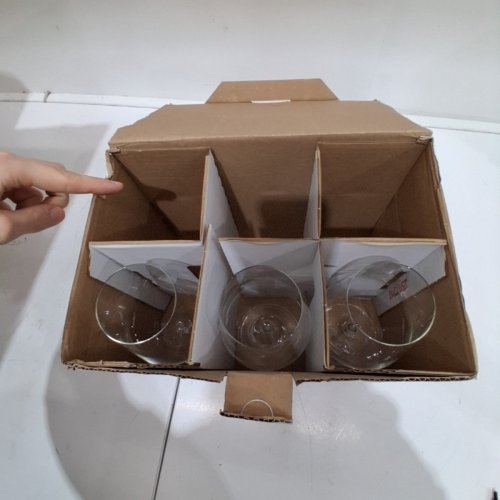 3PK RASTAL RED WINE GLASSES MADE WITH HIGH QUALITY GLASS - 16.75 OZ - CLEAR (MODEL: HARMONY 53) image 3