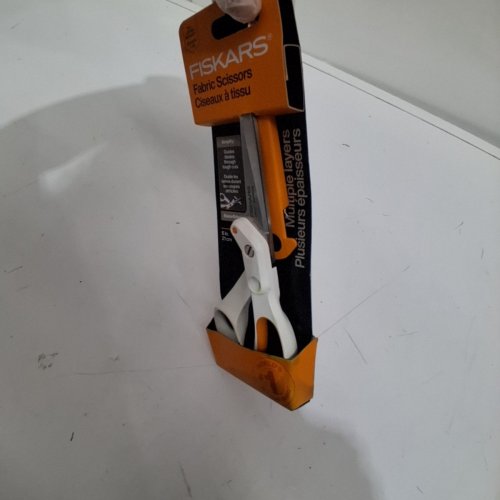 FISKARS AMPLIFY MULTIPLE LAYER SHEARS WITH CAP - 8" - WHITE/ORANGE (MODEL: 17080) image 3