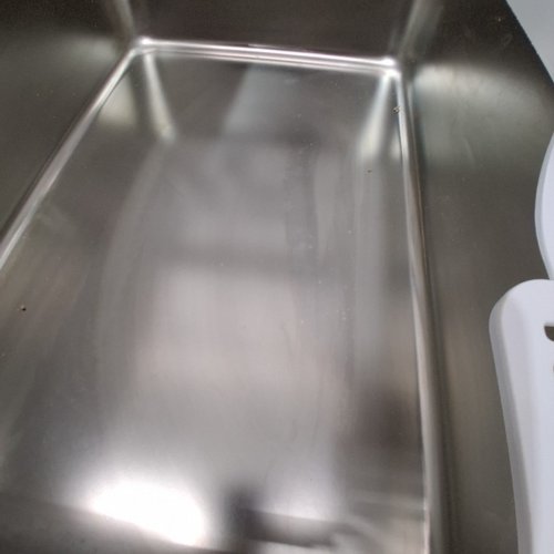 ELLENPENT STAINLESS STEEL CAT LITTER BOX WITH LID - XL - 36L - WHITE/SILVER (MODEL: CH-ICB010) image 3
