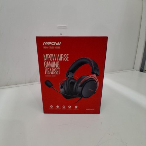 MPOW AIR SE GAMING WIRED HEADSET WITH SURROUND SOUND AND NOISE CANCELLING MIC - RED/BLACK (MODEL: BH439A) image 3