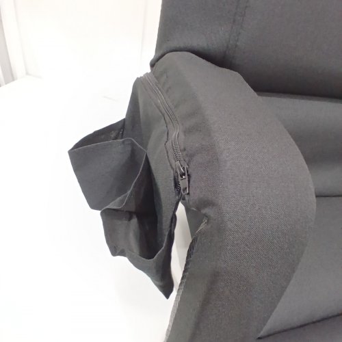 WATERPROOF STADIUM CUSHION SEAT WITH BACK SUPPORT - 25" - BLACK image 3