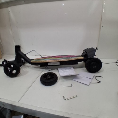 ARBELI 4 WHEEL ELECTRIC SCOOTER WITH LED LIGHTS - 176LBS CAPACITY - BLACK/MULTICOLOUR (MODEL:V1) image 2