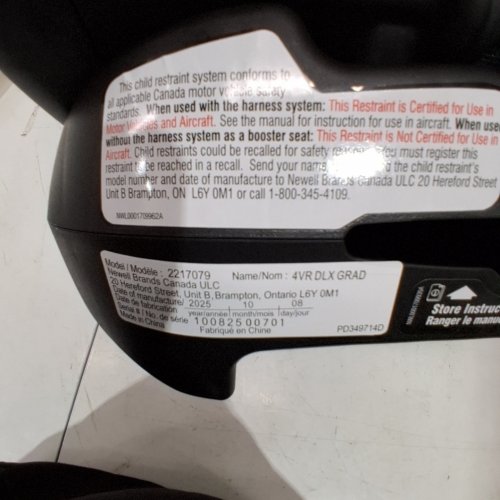 GRACO 4EVER DLX GRAD 5-IN-1 CAR SEAT - 120LB MAX - HARRISON FASHION BLACK/GREY (MODEL: 2217079) image 2