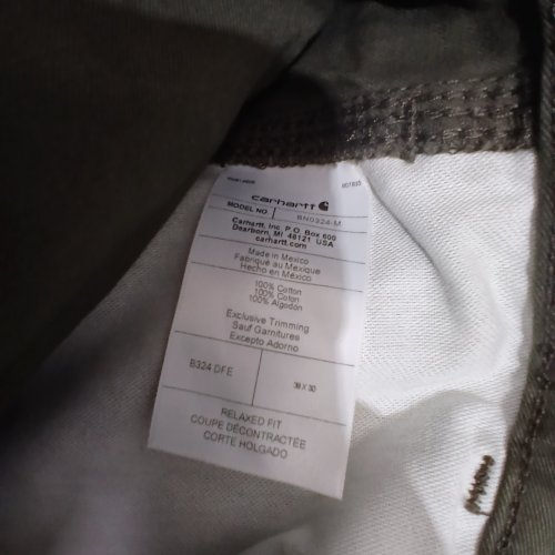 MEN'S CARHARTT RELAXED FIT TWILL UTILITY WORK PANTS - 38W X 30L - COFFEE BROWN (STYLE: BN0324-M) image 4
