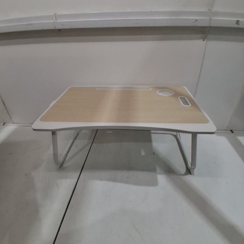 AMAREDOM LAPTOP BED DESK TRAY BED TABLE FOLDABLE PORTABLE LAP DESK - WHITE OAK - 23.6"X15.7" image 2