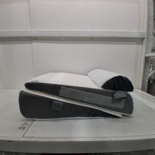 3PC WGAKCED WEDGE PILLOW SET FOR BACK NECK & SHOULDERS - 12" - WHITE/GREY (MODEL: WA2212-KQC-BS) image 3