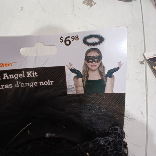 WAY TO CELEBRATE! DARK ANGEL COSTUME ACCESSORY KIT - OSFM - BLACK image 4
