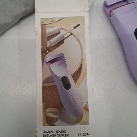 TOUCHBEAUTY PROFESSIONAL HEATED EYELASH CURLER WITH SILICONE - PURPLE - (MODEL:TB-2316) image 4