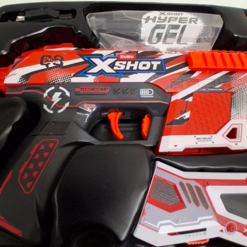 ZURU XSHOT HYPER GEL TRACE FIRE BLASTER, SEMI AND FULLY AUTOMATIC GEL BLASTER & 10,000 GELLETS, 600 CAPACITY HOPPER & 850 CAPACITY MAG image 2