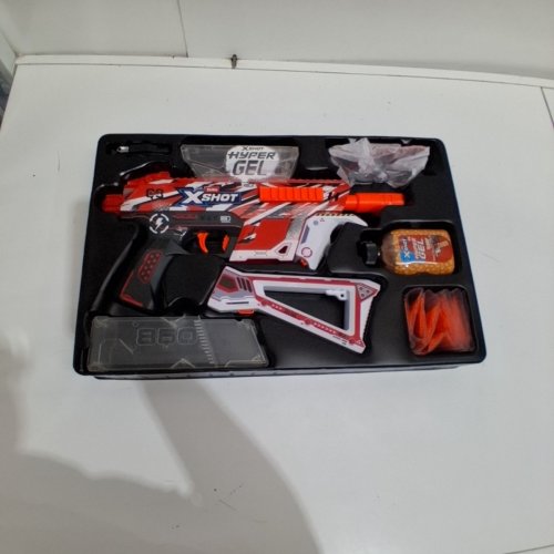 ZURU XSHOT HYPER GEL TRACE FIRE BLASTER, SEMI AND FULLY AUTOMATIC GEL BLASTER & 10,000 GELLETS, 600 CAPACITY HOPPER & 850 CAPACITY MAG image 3