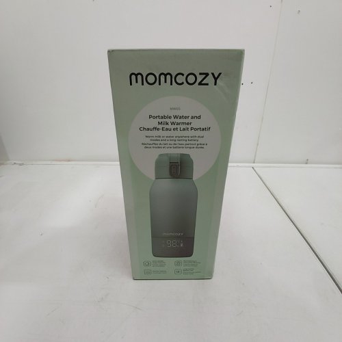 MOMCOZY PORTABLE BEVERAGE WARMER WITH DUAL HEATING MODES FOR BREAST MILK & WATER - 17OZ CAPACITY - PALE GREEN (MODEL: MW05) image 2